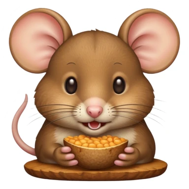 mouse eating sticker