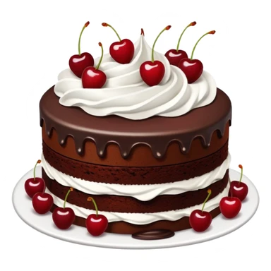 Black forest cake sticker