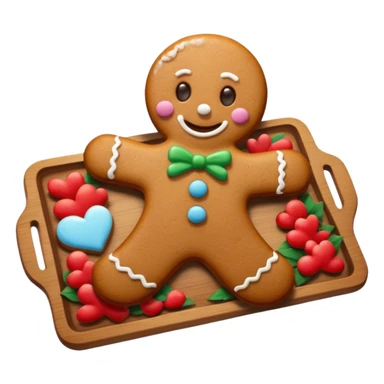 Gingerbread on the Tray sticker