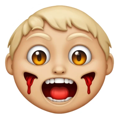 Funny+horror emoji sticker