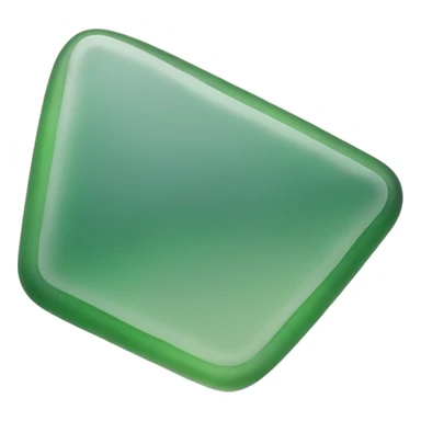 greenish sea glass with uneven edges sticker