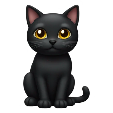black cat sticker
