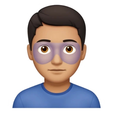 Latino man with short dark hair and brown eyes  sticker