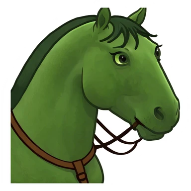 Horse in sadle sticker