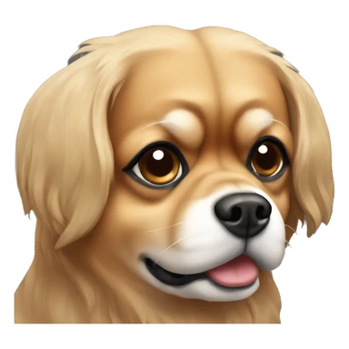Light brown Tibetan spaniel  sticker