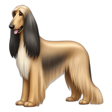 Dog Canine Afghan Hound full-height sticker