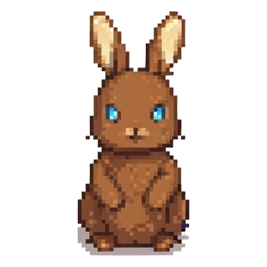 brown bunny sticker