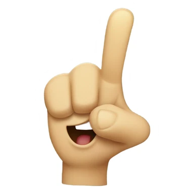 Laughing pointing finger sticker