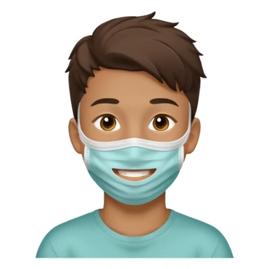beauty facemask boy sticker