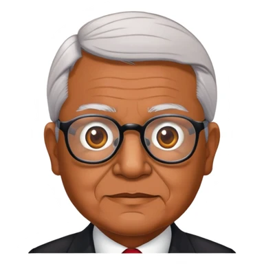 Make the president "AMLO" of Mexico bespectacled  sticker