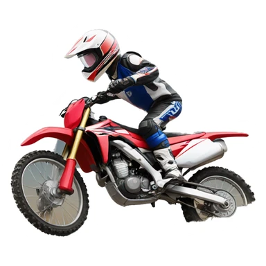 Honda and yamaha dirt bike wheeling together sticker