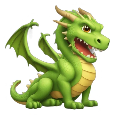 Chat sur un dragon sticker