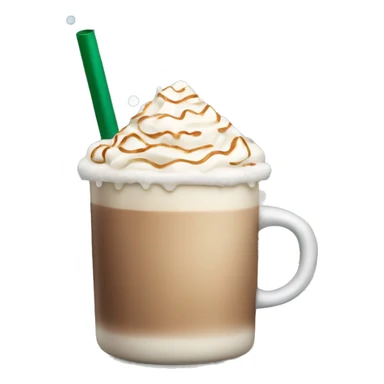 Starbucks iced Christmas latte sticker