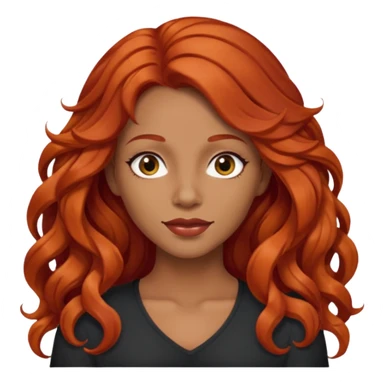 Preta, do cabelo grande ondulado, vermelho, cara de Seria, croped sticker