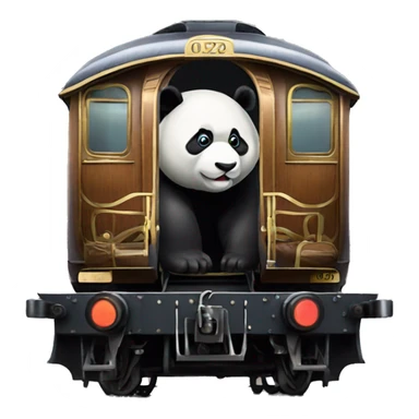 orient express with a panda on it sticker