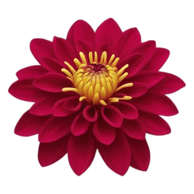 Crimson dahlia sticker