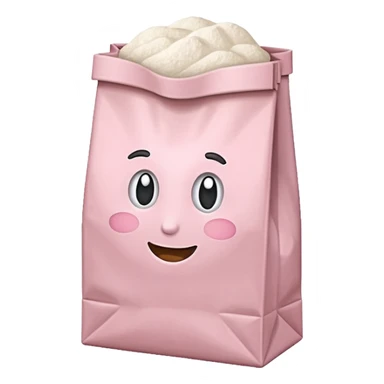 Pastel Pink Bag of flour  sticker