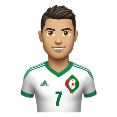 cristiano ronaldo playing for algeria sticker