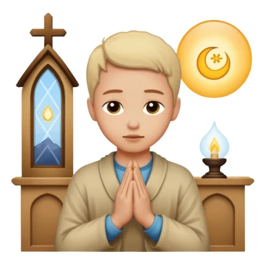 pray to the lord in the peace of our home sticker