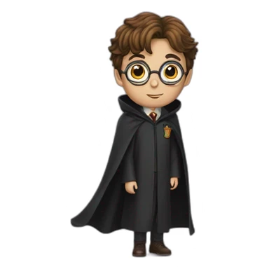 Harry Potter sous sa cape d'invisibilité sticker