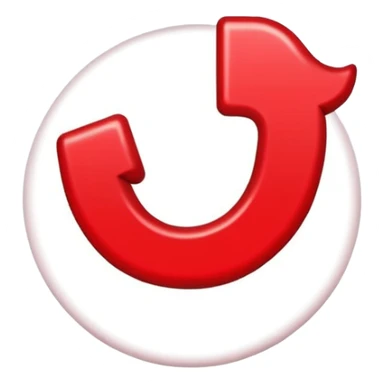 Crea la verificación de tik tok de color rojo  con un bien sticker