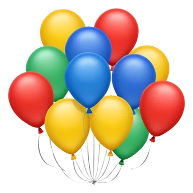 colorful balloons sticker