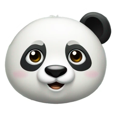 Panda in a bamboo forest sticker