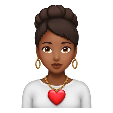 Black girl valentines sticker