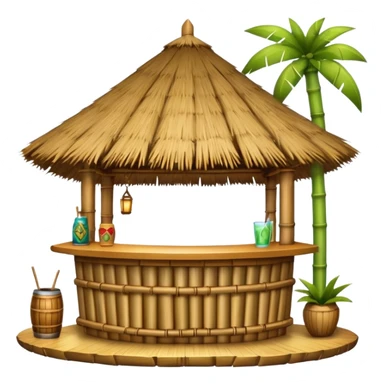 tiki bar sticker