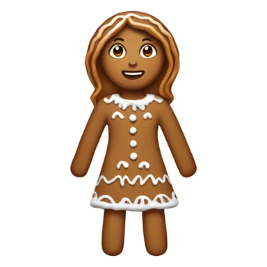 Gingerbread girl sticker