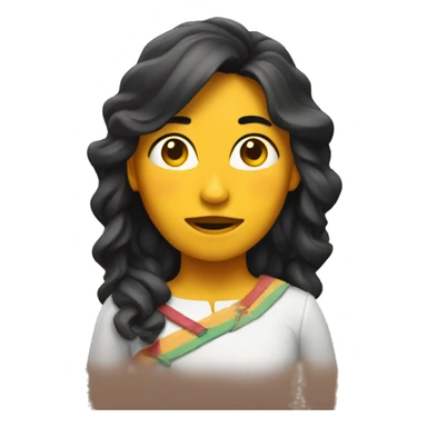 Chica trigueña sticker