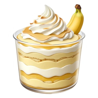 cute banana pudding dessert sticker
