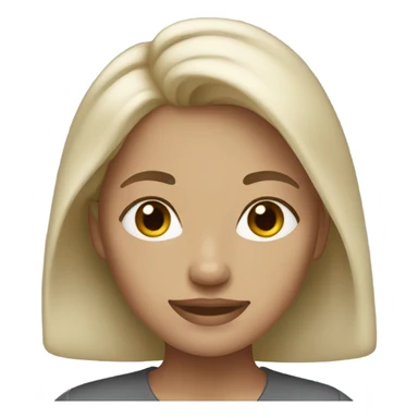 Ash blonde gray female sticker