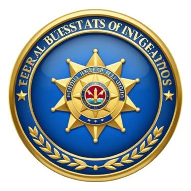 Federal bureau of investigations badge sticker