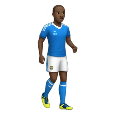 joueur de foot sticker