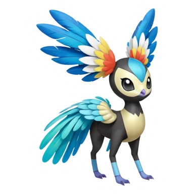 Meloetta-Swablu-Trico-Pokémon-Fakémon-fusion-hybrid-creature sticker