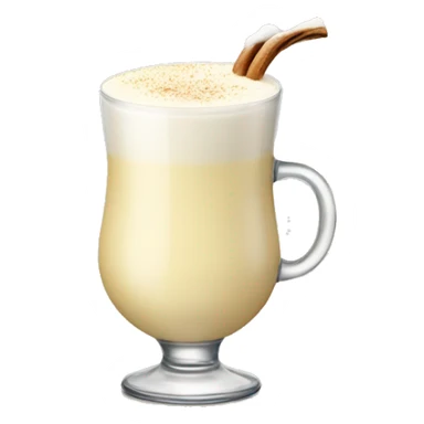 Glass of eggnog sticker