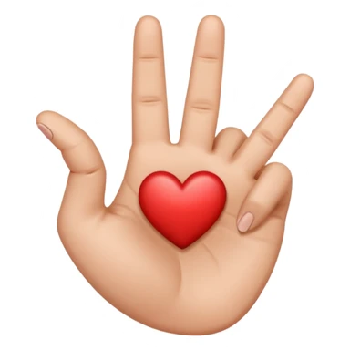 A middle finger inside a heartshaoed hand sign like these combined 🫶🏻🖕🏻 sticker