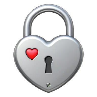 heart shaped lock sticker