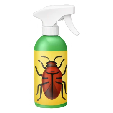 bug  spray with a bug on the front with 🚫 sign sticker
