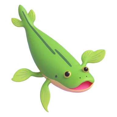 tadpole, playful sticker
