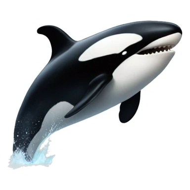 Orca jumping out of water sticker