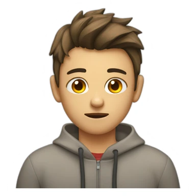 dislike with the face of a teenager sticker