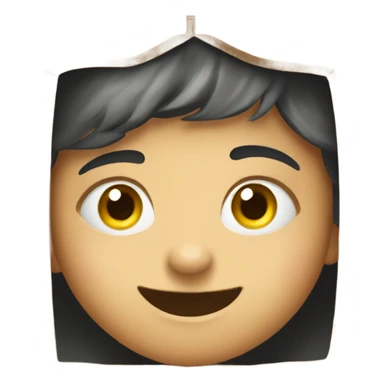 students peeking out sticker