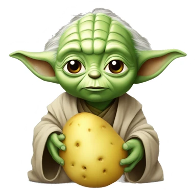 Yoda hold potato sticker