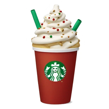 Starbucks cup Christmas theme sticker