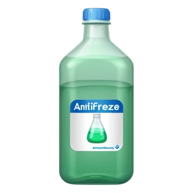 antifreeze car product sticker