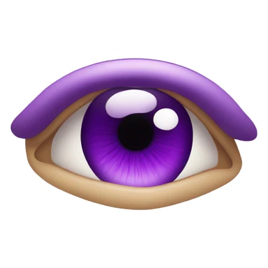 Ojo color morado sticker