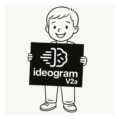 make drawing of a child holding a poster of this image sticker