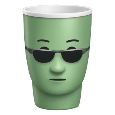 Sage green tumbler cup sticker